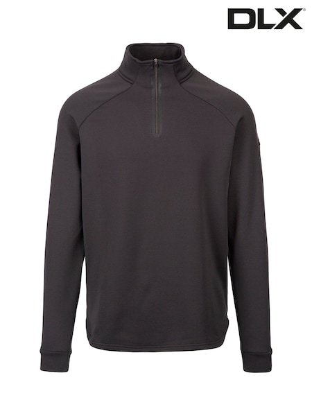 DLX Black Male Damian Black Half Zip Sweatshirt (F01740) | 3 785 грн