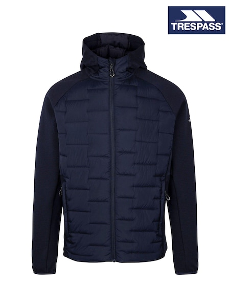 Trespass Mens Blue Heber Hybrid Hoodie (F01773) | 470 QAR