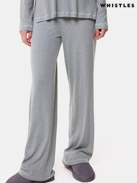 Whistles Grey Rib Jersey Pyjama Bottoms (F01851) | €72