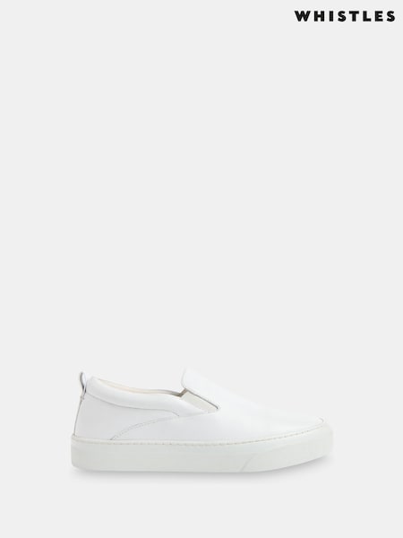 Whistles White Kinsley Slip On Trainers (F01857) | R$ 980