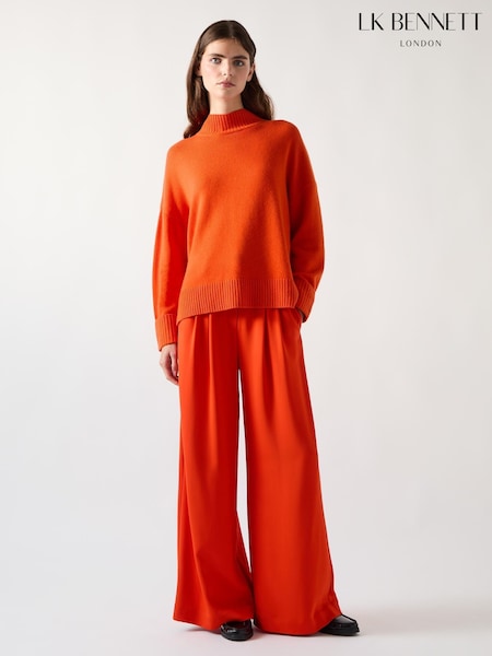 LK Bennett Orange Leigh High Neck Relaxed Jumper (F01917) | 11,956 UAH