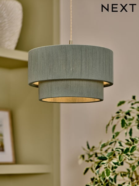 Sage Green Easy Fit Yale Shade Pendant Ceiling Light (F01969) | €66