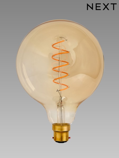 4W LED ES Retro Spiral Globe 125mm Light Bulb (F01970) | €13