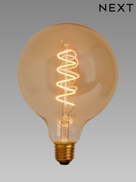 4W LED BC Retro Spiral Globe 125mm Light Bulb (F01971) | €13
