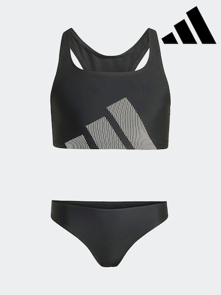 adidas Black Kids Big Logo C-back Bra & knicker Sets (F02024) | R$ 225