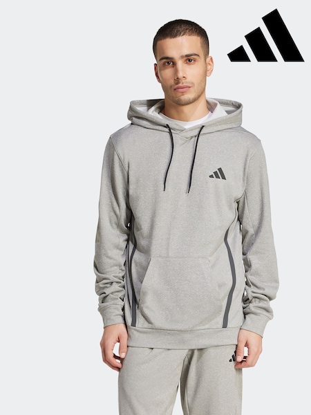 adidas Grey Game and Go Training Hoodie (F02029) | R$ 495