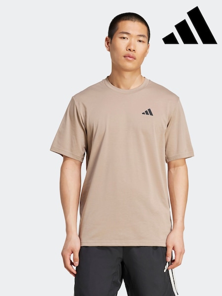 adidas Brown Train Essentials Feelready Training T-Shirt (F02031) | €33