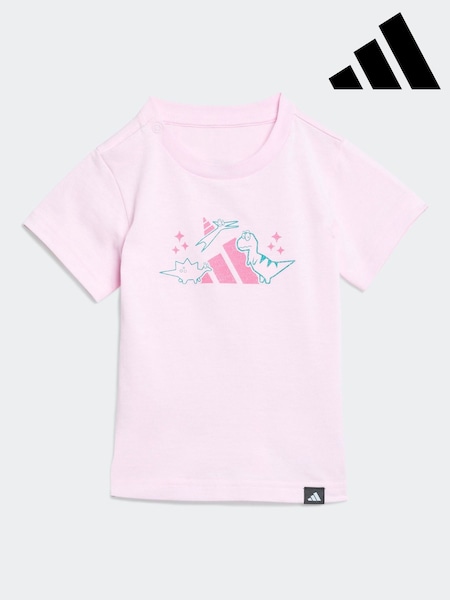 adidas Pink Adiraptor Graphic T-Shirt Infant Kids (F02032) | €16