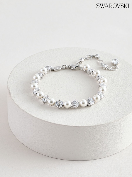 Swarovski Matrix Pearl Bracelet (F02076) | 1,713 LEI