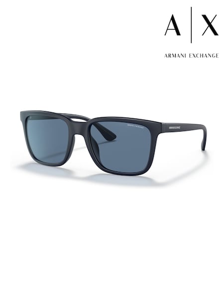 Armani Exchange Blue Ax4112Su Rectangle Sunglasses (F02096) | €106