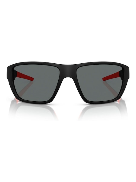Ferrari Scuderia Rectangle Black Sunglasses (F02131) | €195