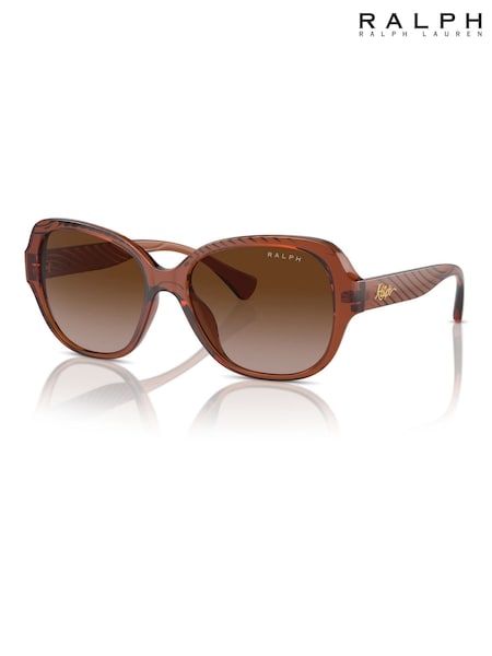 Ralph By Ralph Lauren Ra5316u Brown Round Sunglasses (F02149) | kr1 640