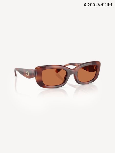 COACH Brown Rectangle Sunglasses (F02177) | € 193
