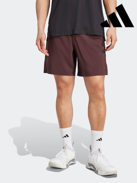 adidas Brown Train Essentials Woven Training Shorts (F02293) | AED134