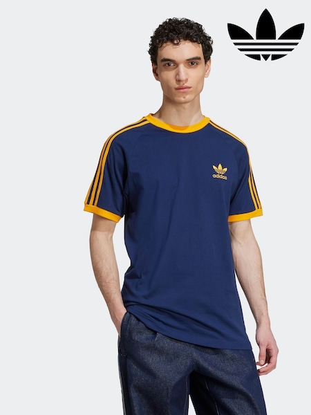 adidas Blue Light Adicolor Classics 3-Stripes 100% Cotton T-Shirt (F02295) | R$ 275