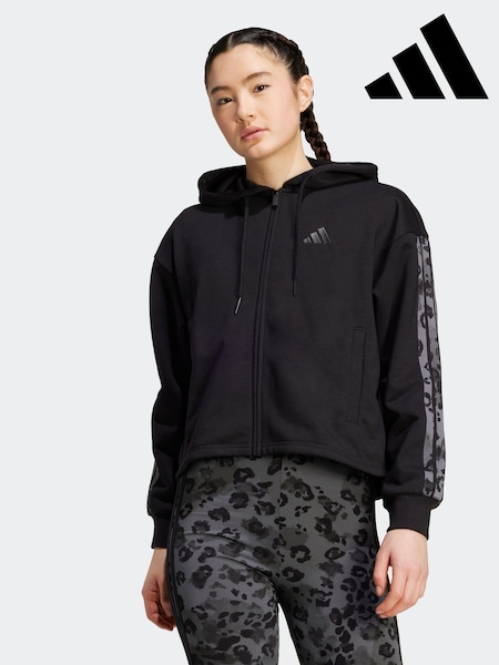 adidas Natural Nude Animal Print 3-Stripes High Rise Cotton Leggings (F02444) | R$ 275