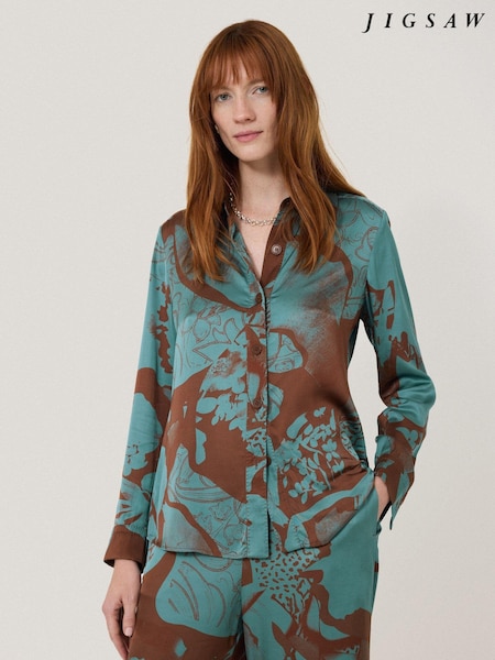 Jigsaw Collage Stitch Detail Shirt (F02457) | 126 €