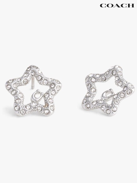 COACH Tone Signature Pavé Star Stud Earrings (F02492) | 117 €