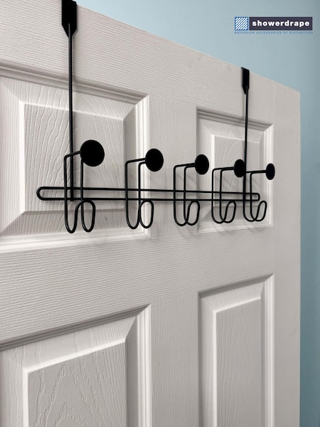 Showerdrape Black Moretti Over Door Storage Hooks (F02541) | €22