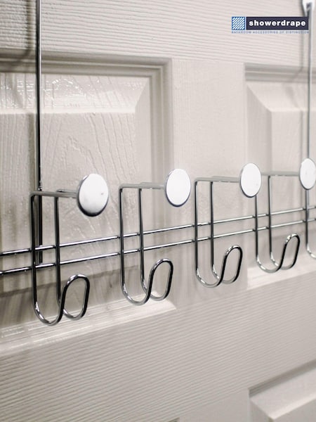 Showerdrape Silver Moretti Over Door Storage Hooks (F02542) | €23