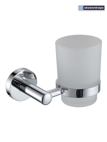 Showerdrape Silver Modernity Wall Mounted Toothbrush Holder (F02551) | €26