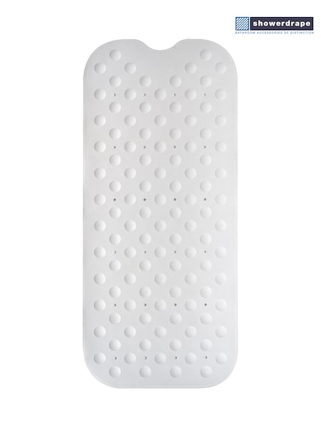 Showerdrape White Orbit Anti Slip Extra Long Bath Mat (F02554) | €24.50