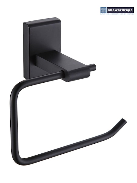 Showerdrape Black Unity Wall Mounted Toilet Roll Holder (F02562) | €31