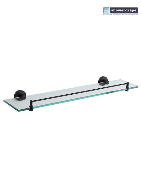 Showerdrape Black Modernity Wall Mounted Vanity Shelf (F02594) | €39
