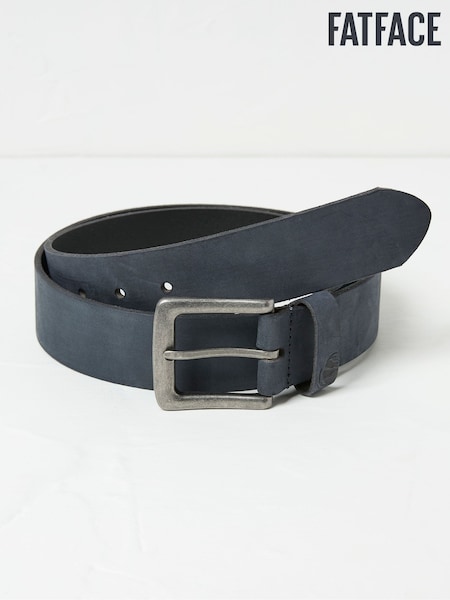 FatFace Blue Nubuck Leather Belt (F02624) | €39