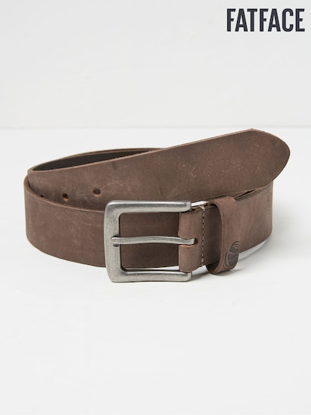 FatFace Brown Nubuck Leather Belt (F02634) | €39
