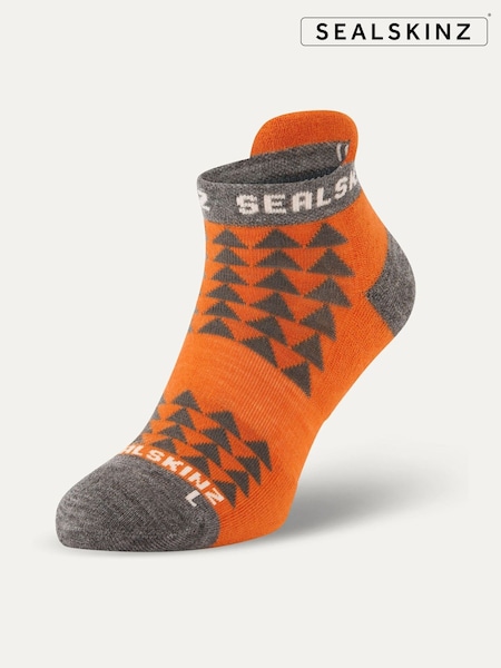 Помаранчевий - SEALSKINZ Wissington Merino Anklet для бігу шкарпетки (F02661) | 1 021 грн