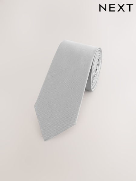 Grey Silk Tie (F02668) | AZN 44