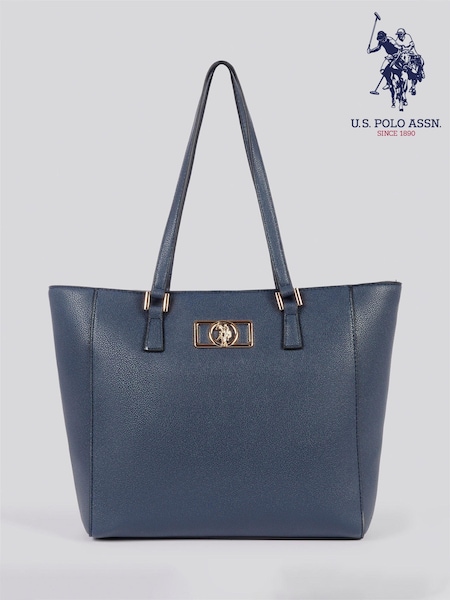 U.S. Polo Assn Blue Womens Jones Chic Shopping Bag (F02692) | 346 QAR