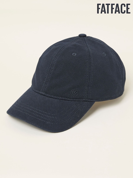 FatFace Navy Textured Baseball Cap (F02744) | AED114
