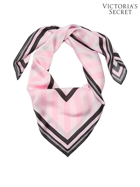 Victoria's Secret Heritage Stripe Pink Satin Scarf (F02773) | €29
