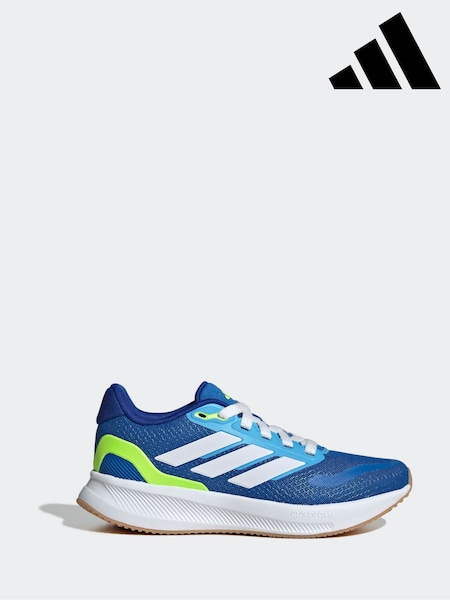 adidas Blue Runfalcon 5 Lace Running Junior Trainers (F02861) | R$ 325