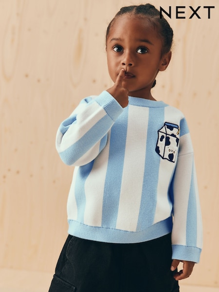 Azul claro - Knitted Crew Neck Jumper (3mths-7yrs) (F02931) | 21 € - 24 €