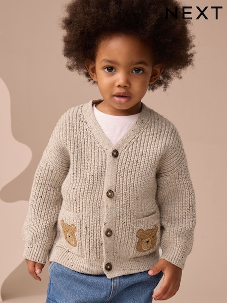 Neutral Bears Character Cardigan (3mths-7yrs) (F02933) | AED81 - AED102
