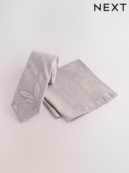 Gris/óxido - Tie and Pocket Square Set (F02988) | 21 €