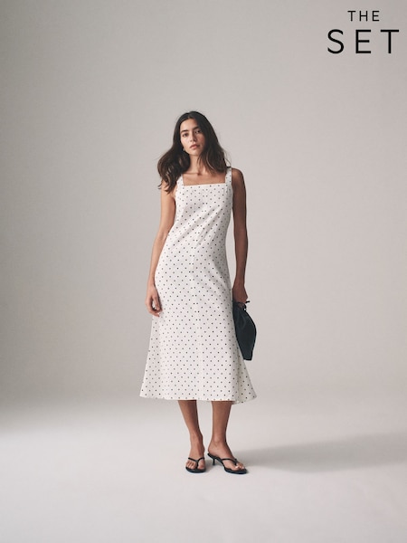 The Set 2 Pack Strappy A-Line Linen Blend Dresses (F03026) | R$ 395