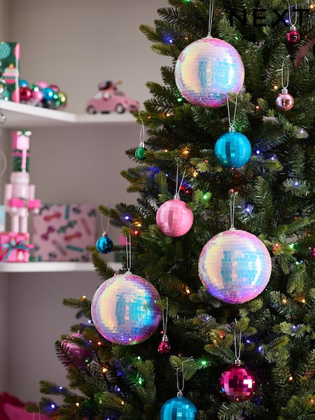 3 Pack XL Disco Ball Christmas Baubles (F03030) | ‏69 ر.ق.