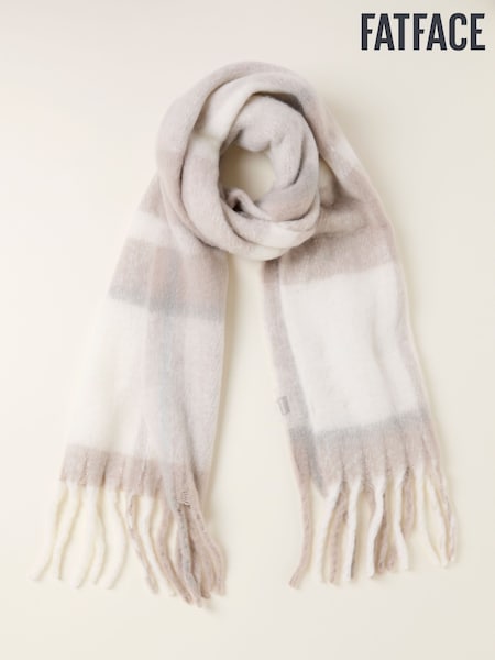 FatFace Evie Ivory Check Scarf (F03082) | €46