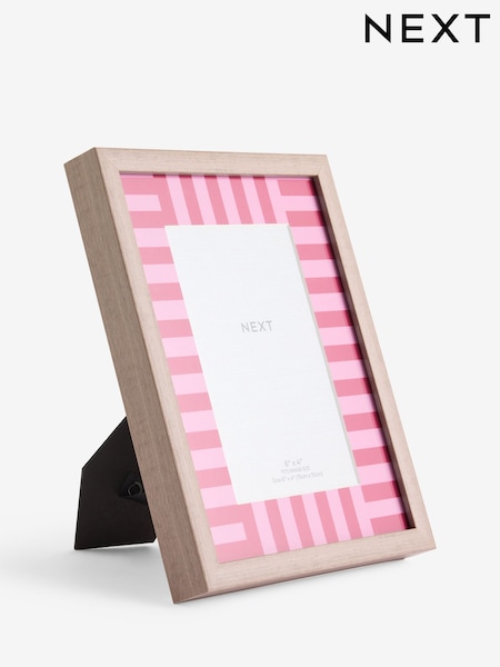Red Stripe Mount Wooden Look Photo Frame (F03281) | AED37