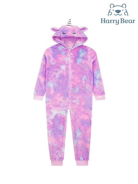 Harry Bear Purple Unicorn All-In-One With 3D Ears And Horn (F03442) | ₪101