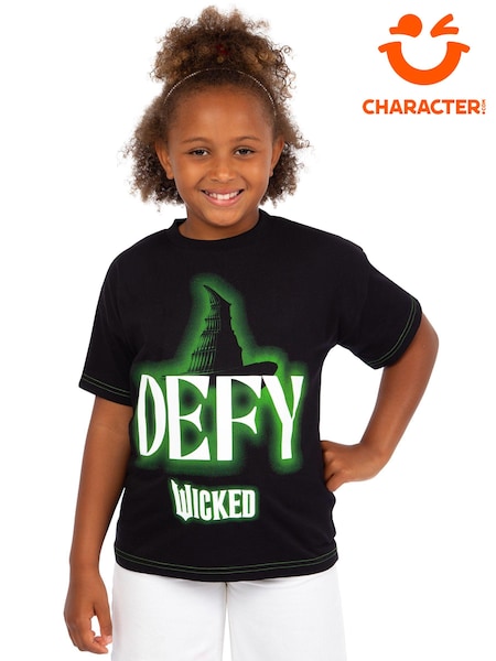 Character Black Wicked Defy Short Sleeve 100% Cotton T-Shirt (F03446) | €16