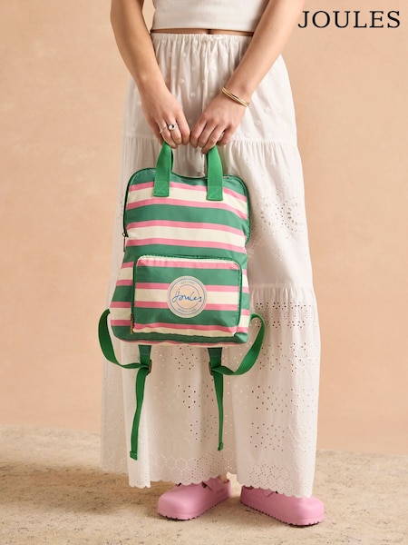 Joules Green Resort Stripe Packaway - Backpack (F03471) | R$ 345