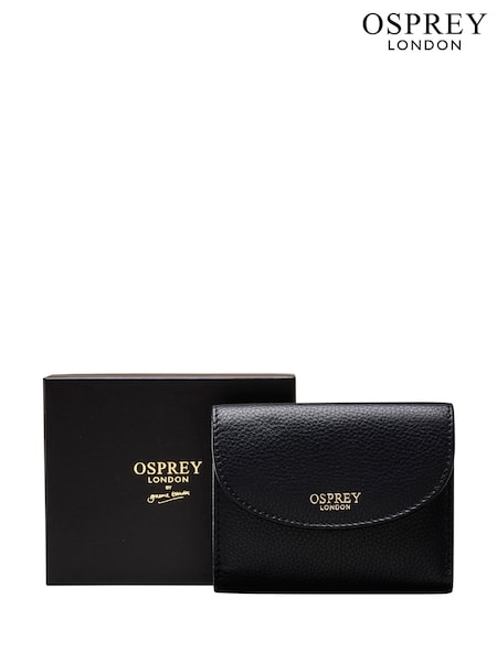 Osprey London The Tilly Leather Matinee Black Purse (F03572) | kr740
