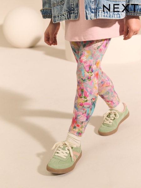 Swirly Floral Printed Leggings (3-16yrs) (F03682) | AZN 12 - AZN 25