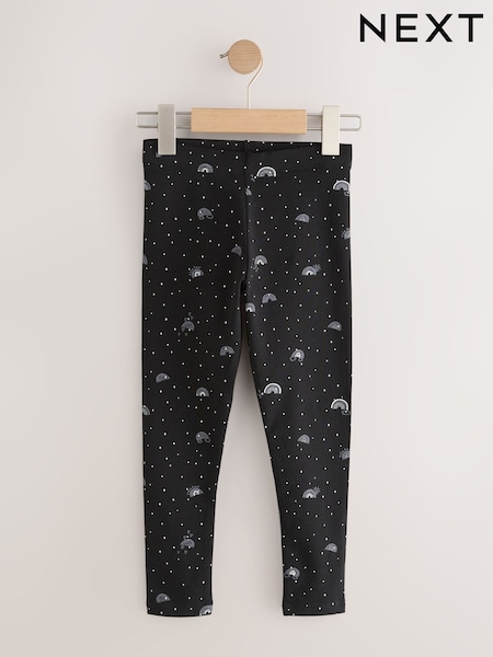 Black and White Rainbow Printed Leggings (3-16yrs) (F03683) | €8 - €15