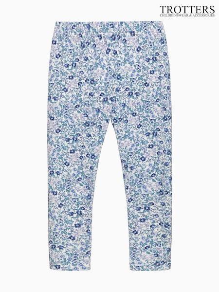 Trotters London Blue Liberty Print Betsy Leggings (F03685) | €40 - €45